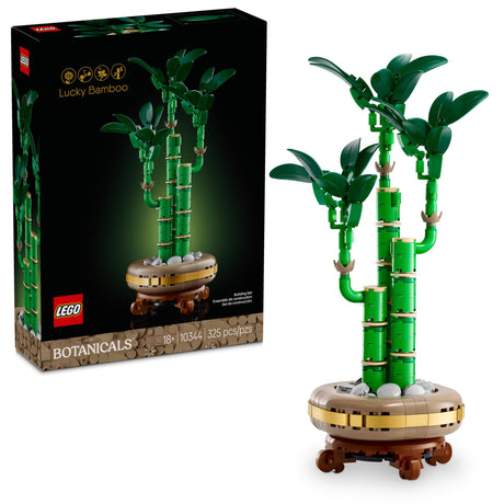 LEGO Botanicals Lucky Bamboo Building Set - Artificial Plant for Indoor Home Décor, Adults Ages 18+ - Fake Plant Decoration for Table, Desk, Office - Unique Gift for Her & Him - 10344 LEGO