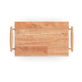 Home Styles Black Dolly Madison Prep and Serve Kitchen Cart with Natural Top, Locking Casters, Two Drawers, Two Storage Cabinets homestyles