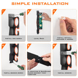 KastKing SafeGuard Fishing Rod Holder for Garage, Wall or Ceiling Mounted Fishing Rod Rack Storage Organizer, Fishing Pole Holder Holds 12 Rods or Combos in Less Than 36 Inches KastKing