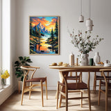 Landscape Paint by Numbers, Sunset Paint by Numbers Kit for Adults Beginner, DIY Painting by Numbers for Adults for Gift Home Wall Decor(16 x 20 Inch) hkejoi