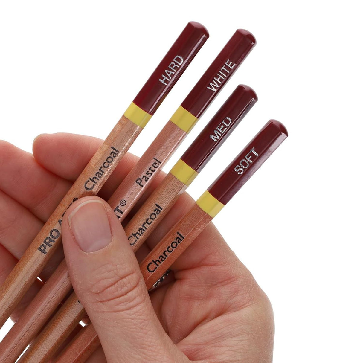 PRO ART Charcoal Pencil Set, 4 Count (Pack of 1) PRO ART