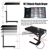 Screen Printing Kit 6 Color Full Set 6 Color 6 Station Screen Printing Machine Screen & Platen Rotating Screen Printing Press Screen Printing Kit