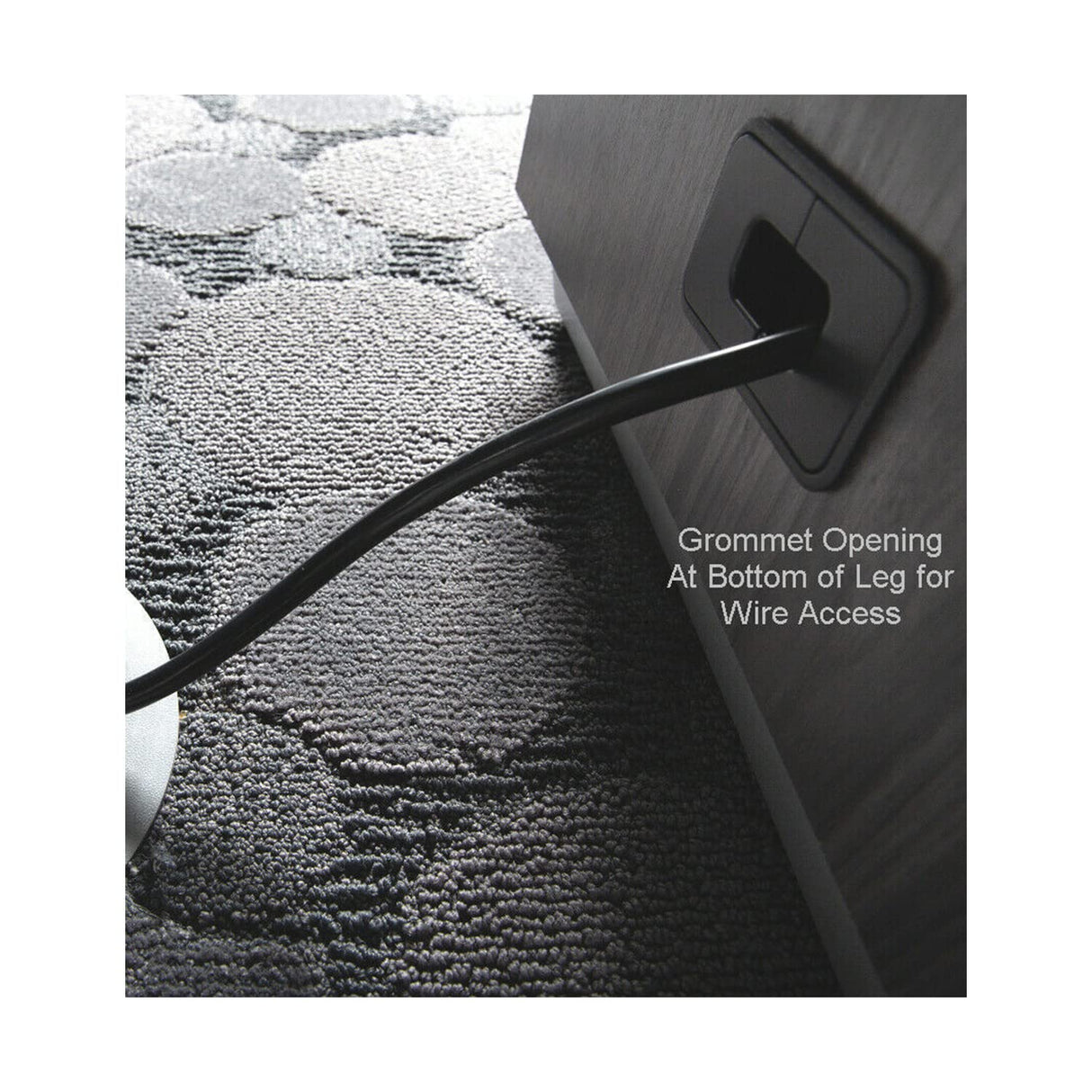 Thaweesuk Shop Gray Finish 12 FT Modern Executive Rectangle Shaped Conference Table Square Legs Grommets Racetrack Meeting Boardroom Room Desk Power High End Office Wood New 144''L x 48''W x 30''H WoodArtSupply