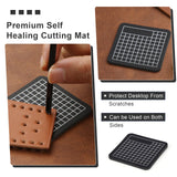 TLKKUE Hole Punch(1.0-10mm), Round Leather Working Hollow Punch Steel Heavy Duty Hole Punches with Leather Carving Hammer Cutting Mat for Watch Band, Belt, Wristband DIY Crafting TLKKUE