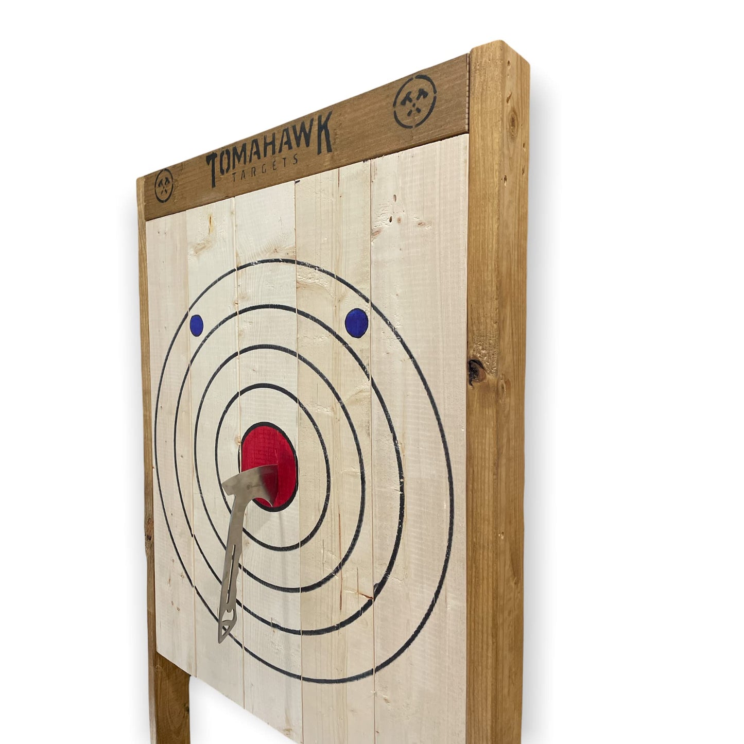 Tomahawk Targets - Freestanding Wooden Axe and Knife Throwing Target ...