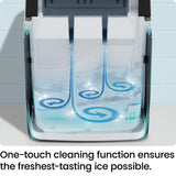 Iceman Dual-Size Ice Maker Countertop - Portable Ice Machine, Large and Small Ice Machine Maker with Self Cleaning, 9 Cubes in 7 Mins, 22lbs/24hrs, for Home, Kitchen, Office, Party, Ice Scoop Included Iceman