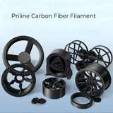 PRILINE Carbon Fiber Filament, PRILINE Carbon Fiber ASA 3D Printer Filament 1.75mm, High Strength Carbon Strands Fiber 3D Printing Filament 1kg Spool, Black PRILINE
