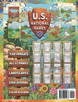 U.S. NATIONAL PARKS - COLORING BOOK (WILDLIFE & NATURE SERIES) Majosta