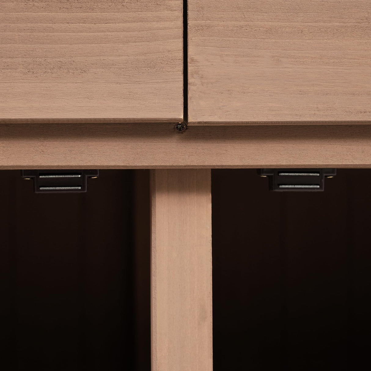 CKLMMC 65inch Outdoor Potting Bench Table, Fir Wood Large Gardening Workstation with Storage Shelf, Drawer and Cabinet for Storage for Backyard, Mudroom (Brown/Fir Wood2) CKLMMC