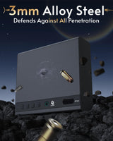 BE-TECH Gun Safe for Handgun, Large Capacity Biometric Pistol Safe with 99.9% Accuracy Fingerprint Quick Access - Ideal for Nightstand, Car, Bedside, Wall BE-TECH