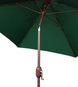 TropiShade 9 ft Bronze Aluminum Polyester Market Umbrella with Green Polyester Cover (Base not included) Tropishade