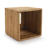 Rattan Tissue Box Cover Square, Hand Woven Wicker Tissue Holder, 5.5 x 5.5 X 5.7 inch, Natural YANGQIHOME