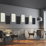 UMIACOUSTICS 4 PCS Acoustic Wall Panels, 2“ Thick 23.6" x 11.8" Fiberglass Recording Studio Acoustical Treatments Panels, Self-adhesive Sound Absorbing Panels for Studios, Office, Home Theater. Beige UMIACOUSTICS