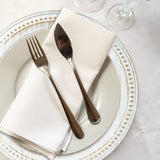 Kazozobi 13" Vintage Charger Plates, Beaded Chargers for Dinner Plates Set of 6, Charger Plates Bulk Wedding, White Kazozobi