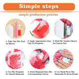 igoodom Diamond Art Kits for Adults, Christmas Diamond Painting Kit, Full Drill Round Christmas Red Truck Diamond Art Kits, DIY Gem Art and Crafts for Home Wall Decor Gift 16x12inch igoodom