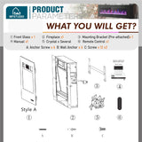 MFSTUDIO 72 inches Electric Fireplace with Remote Control & Touch Screen, Recessed and Wall Mounted Fireplace Heater, Linear Fireplace with 12 Colors Adjustable Flame Color, Timer, 750w/1500w MFSTUDIO