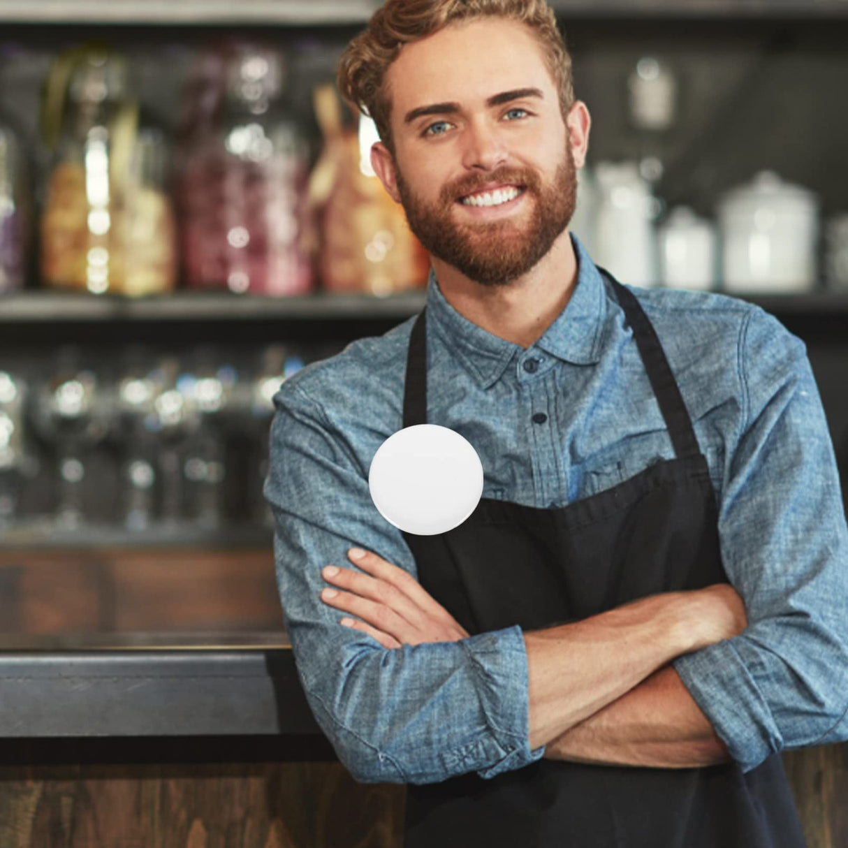 SEWACC 20 Pcs Blank Button Making Supplies Round Badge Button Parts Metal Button Pin Badges for Button Maker Machine DIY Craft Supplies White Decor SEWACC