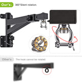 Kipika Heavy Bag Hanger Wall Mount Punching, Rotatable Heavy Duty Boxing Bag Bracket for Home Gym Indoor, Adjustable Length for Kickboxing Bag, Muay Thai Bag,Speed Bag Kipika
