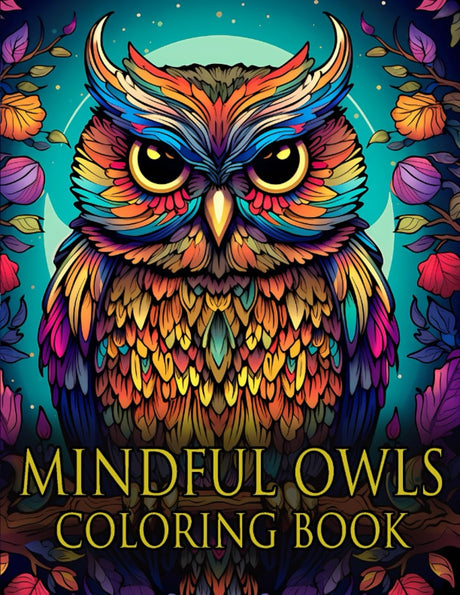 Mindful Owls - Coloring Book For Adults: Stress Relief & Mindfulness - Relaxation & Anxiety Relief Majosta