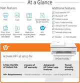 HP Envy 6458e All-in-One Wireless Color Inkjet Printer, Print Copy Scan - 10 ppm, 4800 x 1200 dpi, Auto 2-Sided Printing, 35-Sheet ADF, Dual-Band WiFi, Instant Ink Ready, White (Renewed) HP