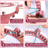 Sentro Knitting Machine, 48 Needles Smart Knitting Crochet Machine with Row Counter for Adults and Beginners, Automatic Circular Weaving Spinning Knitting Loom Machine Kit for Hat,Socks,Scarves,Gloves Cyandream