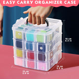 PAXCOO 276 Pack Embroidery Floss Thread Kit Including 210 Colors Cross Stitch Sewing Thread with 66 Pcs Embroidery Accessories and 4-Tier Transparent Embroidery Thread Storage Organizer Box PAXCOO