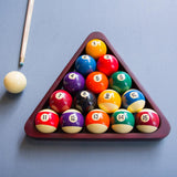 TOPZEA Set of 2 Wooden Billiard Ball Racks, Vintage Solid Wood 8-Ball Triangle Ball Rack 9-Ball Diamond Rack Set Table Pool Balls Racks for Standard TOPZEA