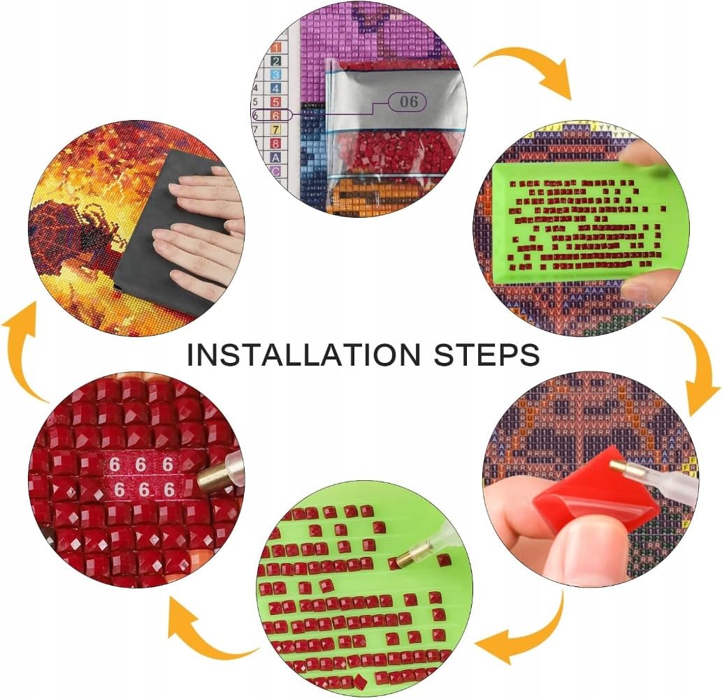 ZSHMMY DIY 5D Diamond Painting Kits for Adults Full Drill Diamond Painting Supernatural Tv Show Drama Fantasy Movie for Home Wall Decor (16x20 inch), Clear ZSHMMY