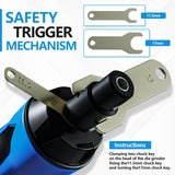 Autolock 1/4” Straight Air Die Grinder, 25000 RPM Pneumatic Die Grinder Tools with 1/4 Inch & 1/8 Inch Collets, Rear Exhaust Autolock