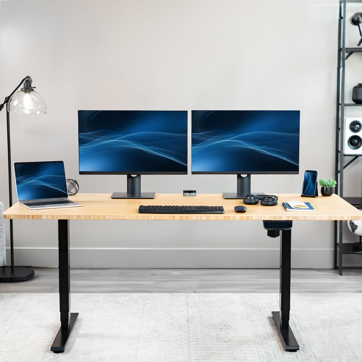 VIVO Universal 71 x 30 inch Solid One-Piece Table Top for Standard and Sit to Stand Height Adjustable Home and Office Desk Frames, Bamboo, DESK-TOP71O VIVO