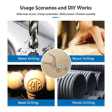 Drill Press, Benchtop Drill Press, High-Performance 8 Inch 5 Speed Benchtop Drill Press,0-45° Tiltling Tabletop Drilling,2.9 Amp for Wood, Metal, and Plastic (8 Inch) SINAIERHK