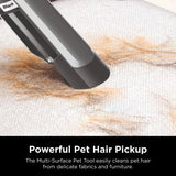 Shark WV201 WANDVAC Handheld Vacuum, Lightweight at 1.4 Pounds with Powerful Suction, Charging Dock, Single Touch Empty and Detachable Dust Cup,Graphite, Slate Shark