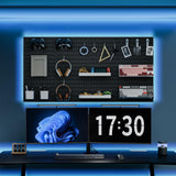 MULSAME Pegboard Combination Kit, 25.2" x 25.2" Wall Mounted Storage Set with 4 Pegboards & 20 Accessories Hanging, Peg Boards Organizer MULSAME