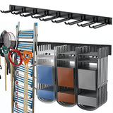 TORACK Tool Storage Rack, Heavy Duty Steel Garage Wall Mount Garden Tool Organizer for Ladders, Chairs, Shovels, Broom, Power tools (8-Pack 5.7"-11" Mixed Hooks, up to 800 lbs) TORACK
