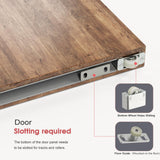 32" Concealed Sliding Barn Door Hardware Kit with Soft Close Mechanism for 24-28in Passage Opening, Hidden Aluminum Track System, Wall Mount for Interior Wooden Door (NO Door) CEAKIAN