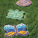 MindWare Paint Your Own Stepping Stone Butterfly, Rock Painting Kit, Stepping Stones Crafts for Kids Ages 8 & up MindWare