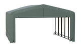 ShelterLogic ShelterTube Garage & Storage Shelter, 20' x 23' x 12' Heavy-Duty Steel Frame Wind and Snow-Load Rated Enclosure, Green ShelterLogic