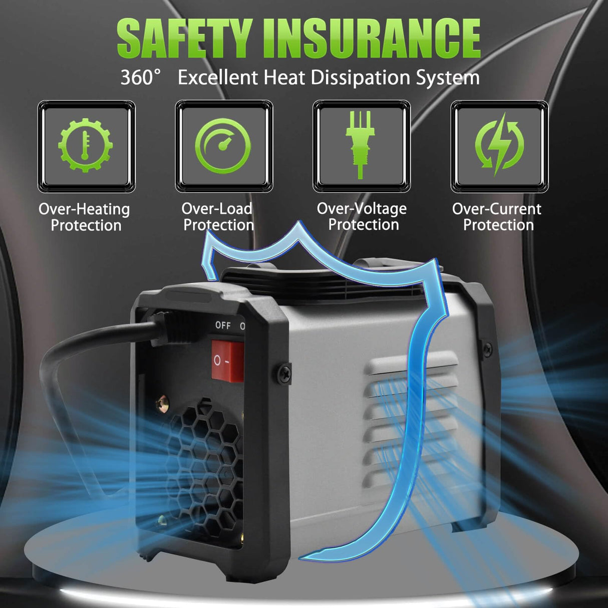 Hpoouo 200Amp 20PCS Rods Stick Welder, Super MINI Portable Welding Machine, IGBT Inverter Welder Machine 110V with Hot Start Arc Force Anti-Stick, for 1/16"-1/8" Rod ARC Welder, Chip Hammers (Gray) Hpoouo