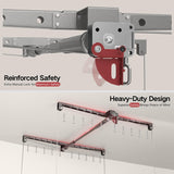 KOKORACKER Overhead Garage Storage Rack, Adjustable Heavy-duty 4x4 Ft Ceiling Storage Racks with Safety Lock, Ideal for Garage Storage Lifting Organization System, 250lbs Capacity KOKORACKER