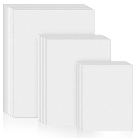Outus 300 Sheets 3 Sizes Watercolor Paper Bulk 140lb/300gsm White Painting Drawing Paper for Watercolorists Beginning Crafts Artists, 4 x 6 Inch, 5 x 7 Inch, 9 x 12 Inch Outus