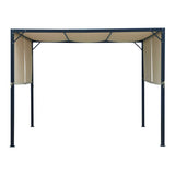 Christopher Knight Home Wendy Outdoor Steel Framed 10' Gazebo, Beige/Black Christopher Knight Home