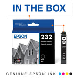 EPSON 232 Claria Ink Standard Capacity Black Cartridge (T232120-S) Works with WorkForce WF-2930, WF-2950, Expression XP-4200, XP-4205 Epson