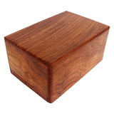 Indian Glance Wooden Urn Box - Urn for Human Ashes Funeral Cremation Urn(Large 8.5" x 6.5" x 4.5" 170 cu. in) Indian Glance