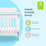 DaVinci Kalani 4-in-1 Convertible Crib in White, Greenguard Gold Certified DaVinci