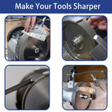 Mega Square CBN Grinding Wheel 8 inch 80 Grit,1.5” Wide,5/8” Arbor,1" Down The Side,for Sharpening Woodturning and HSS Tools,Suitable for All Kinds of 8-inch Bench Grinders(80 Grit) HEYSHARPEN