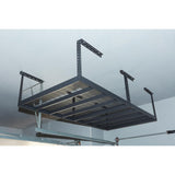 Klutch Overhead Garage Storage Rack — Adjustable Height, 96in.L x 48in.D x 23–37in.H Klutch