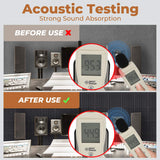 24 Pack-12 x 12 x 2 Inches Pyramid Designed Acoustic Foam Panels, Sound Proof Foam Panels Black, High Density and Fire Resistant Acoustic Panels, Sound Panels, Studio Foam for Wall and Ceiling SD SODOCT