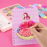 BLXIN Poke-Art Princess Craft Kit, Girls DIY Paper Art Set with Castle, Creative Educational Activity,Crafts Gifts for Girls Ages 3-8, DIY Activity BLXIN