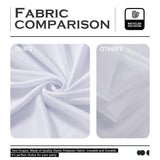 20ftx30ft White Ceiling Curtain for Wedding Parties – 4 Panels Wrinkle-Free 30 FT Long Tent Draping Curtains for Wedding, Birthday & Theme Parties, 30ft Height with Rod Pocket Party Village