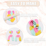 Patemby 184PCS Polymer Clay Earring Making Kit for Art Crafts Gifts Teen Girls and Adults, Ages 12+ DIY Polymer Clay Earring Jewelry Craft Making Gift Set Patemby